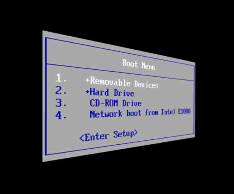 Boot Order in BIOS