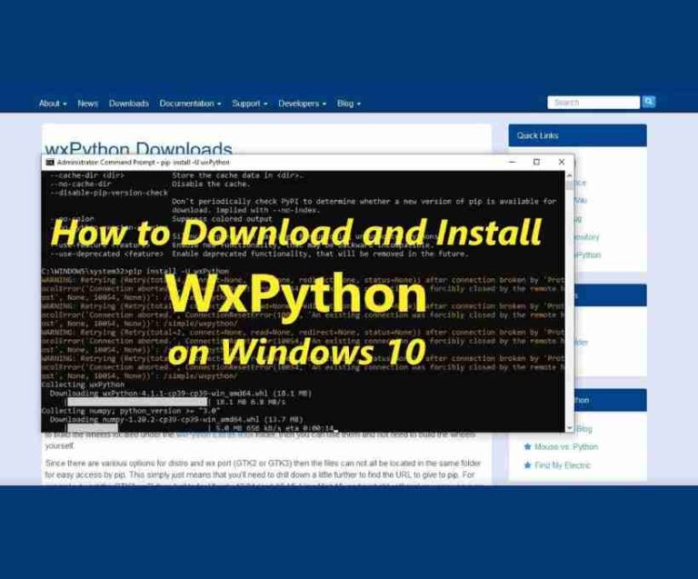 How to Install wxPython on Windows